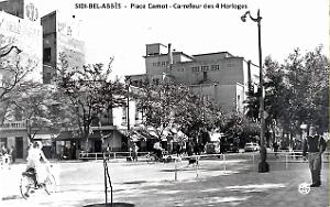 Sidi-Bel-Abbes - Carrefour des 4 Horloges - Place Carnot - 1950